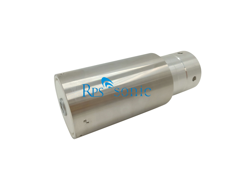 Rinco C20 Ultraschall-Schwei&szlig;konverter mit zwei LEMO-Steckern 90&deg;