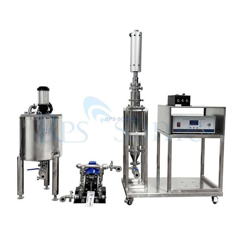 Hocheffiziente Ultraschall-Homogenisator-Pilotanlage-Testmaschine mit Pumpe und Tank