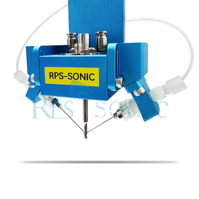 Machine de rev&ecirc;tement ultrasonique de buse de pulv&eacute;risation de haute pr&eacute;cision 120khz pour des nanoparticules m&eacute;talliques
