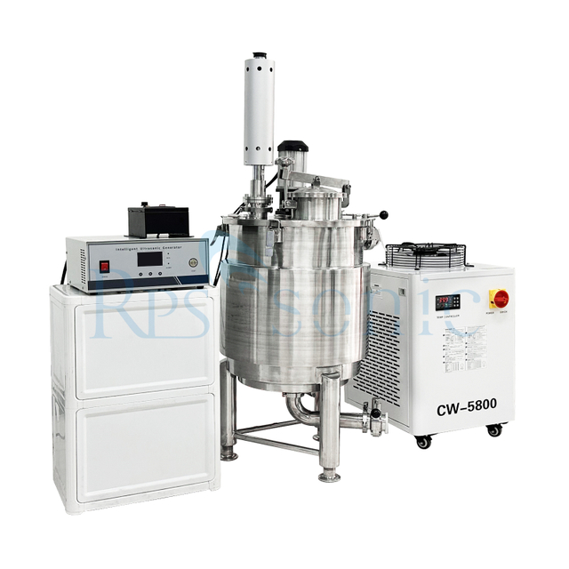 Extractor de omogenizator cu ultrasunete pentru echipament de amestecare cu ultrasunete industrial de 50L cu rezervor pentru extracția ciupercilor