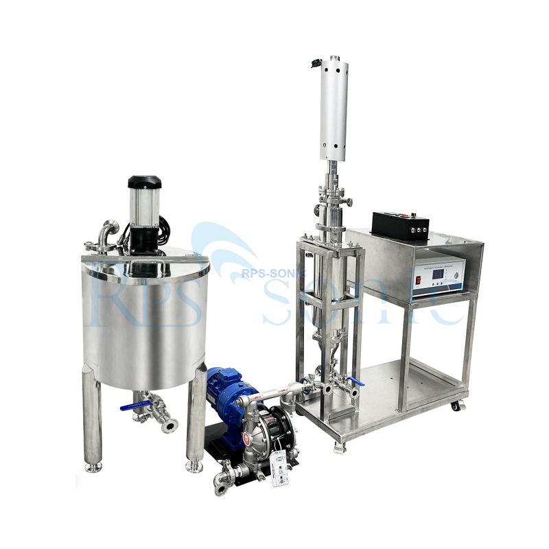 Hocheffiziente Ultraschall-Homogenisator-Pilotanlage-Testmaschine mit Pumpe und Tank